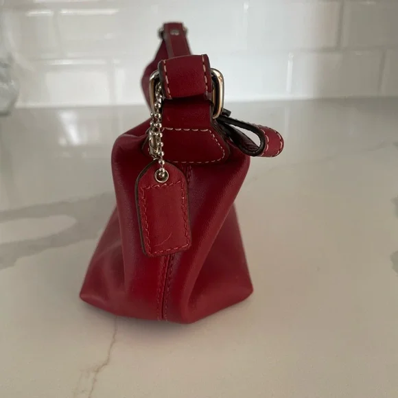 Coach Red Leather Wristlet/Clutch - Picture 5 of 7